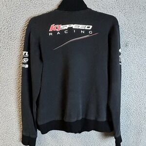 K1 Speed Racing Sweater Jacket Adult Size XS Red Bull Sponsors Full Zip Black